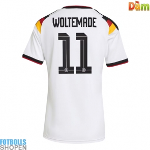 Billiga Tyskland Nick Woltemade #11 Hemmatröja Dam VM 2026 Kortärmad
